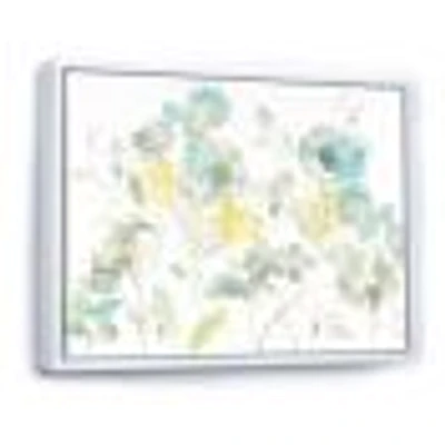 Aqua Rose Natural Element  Canvas Wall Art