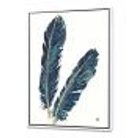 Gold Indigo Feathers IV  Wall Art