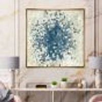 Geometric Blue Spots  Wall Art