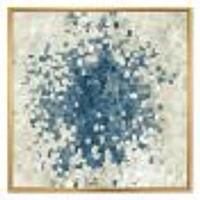 Geometric Blue Spots  Wall Art