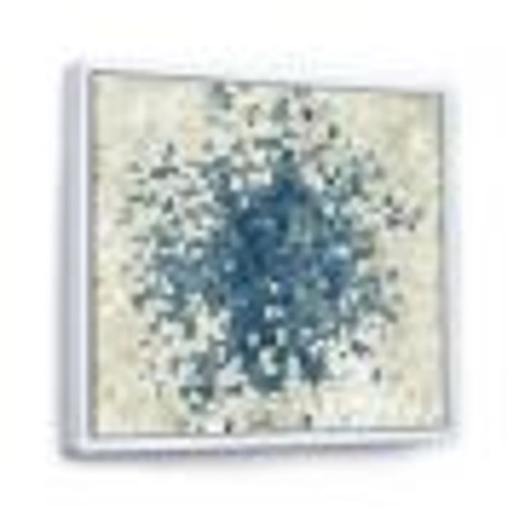 Geometric Blue Spots  Wall Art