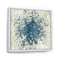 Geometric Blue Spots  Wall Art