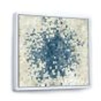 Geometric Blue Spots  Wall Art