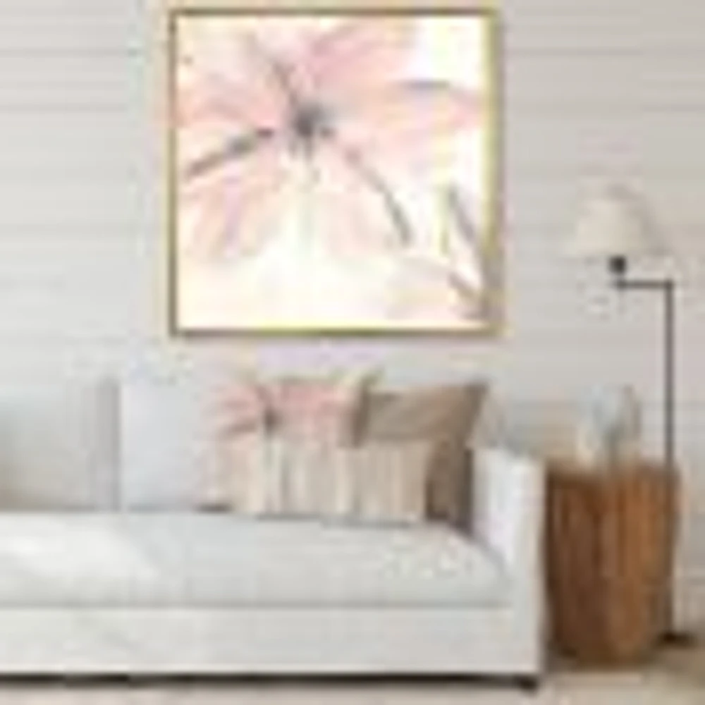 Pink Shabby Floral II  Canvas Artwork