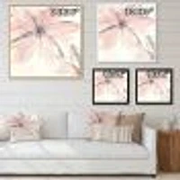 Pink Shabby Floral II  Canvas Artwork