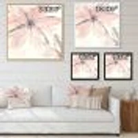 Pink Shabby Floral II  Canvas Artwork