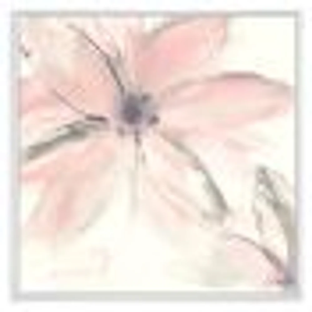 Pink Shabby Floral II  Canvas Artwork