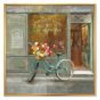 Paris French Flowershop  Canvas