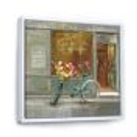 Paris French Flowershop  Canvas