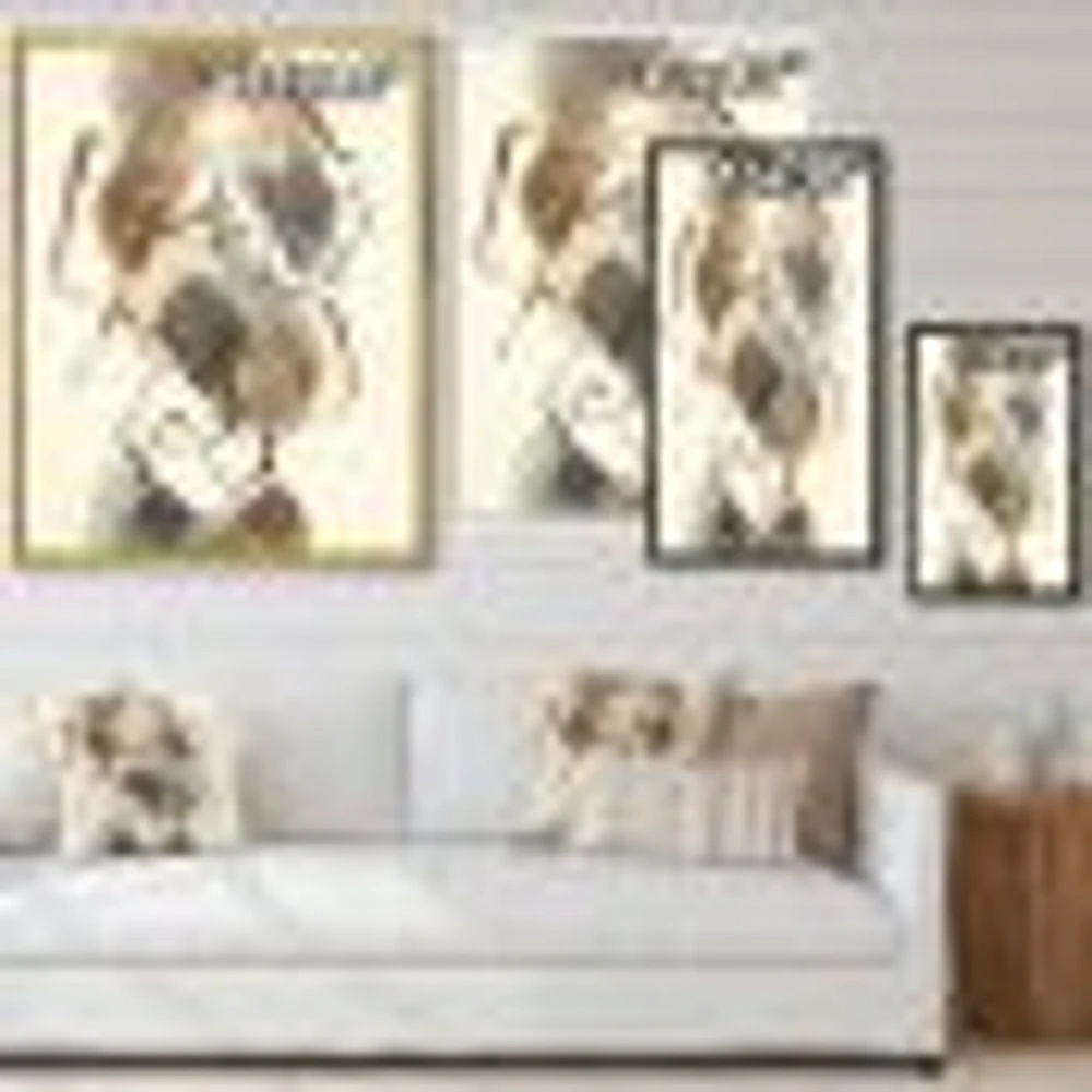 Gold Glam Squares III  Wall Art