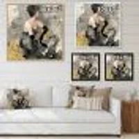 Gold Fashion Dance  Wall Art