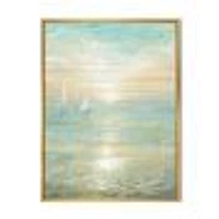 Sunrise Boat I  Canvas Wall Art