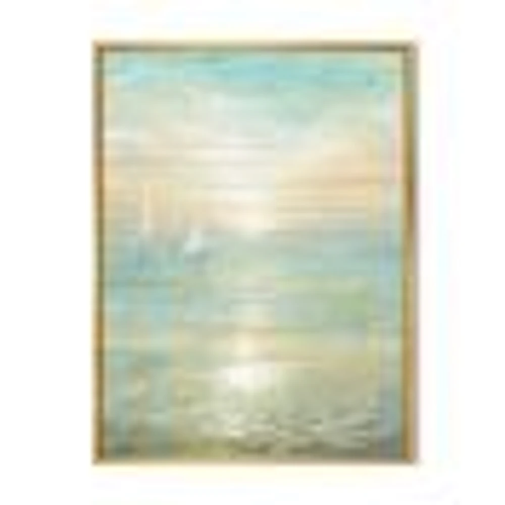 Toile « Sunrise Boat I »