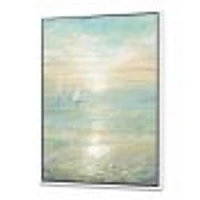 Sunrise Boat I  Canvas Wall Art