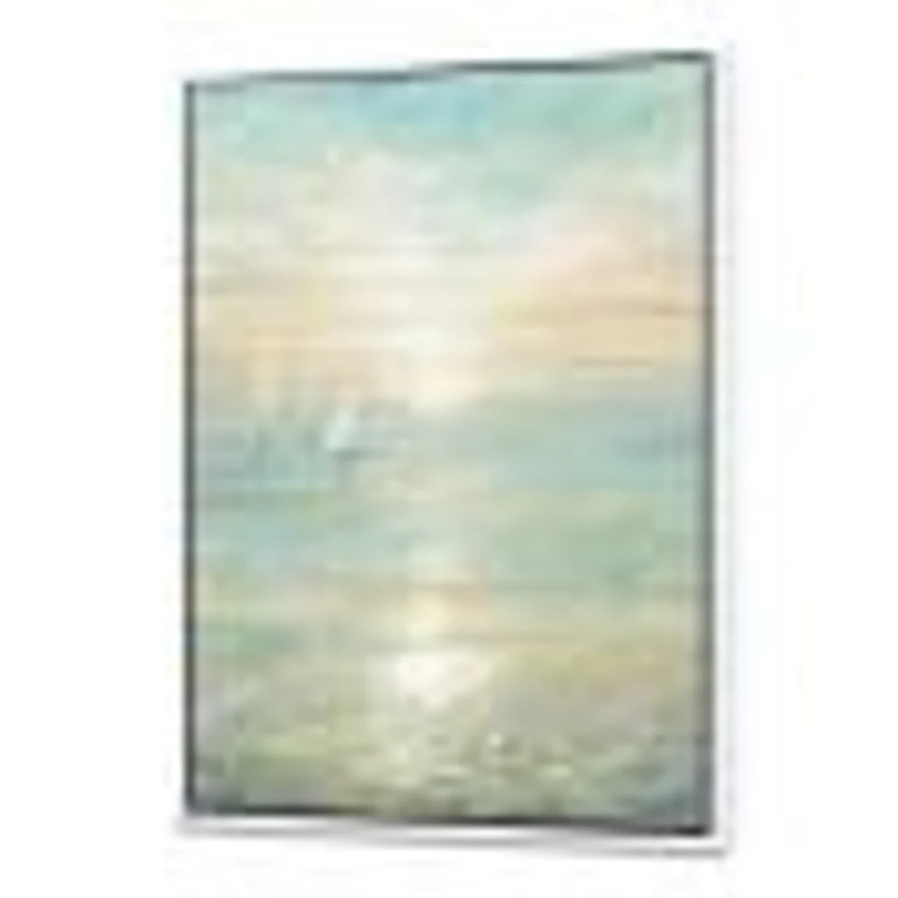 Sunrise Boat I  Canvas Wall Art