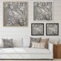 White Cherry Blossoms II  Canvas Wall Art Print