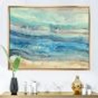 Ocean Mineral Waves  Canvas Art