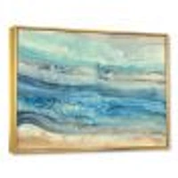 Ocean Mineral Waves  Canvas Art