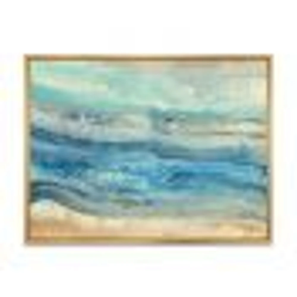 Ocean Mineral Waves  Canvas Art