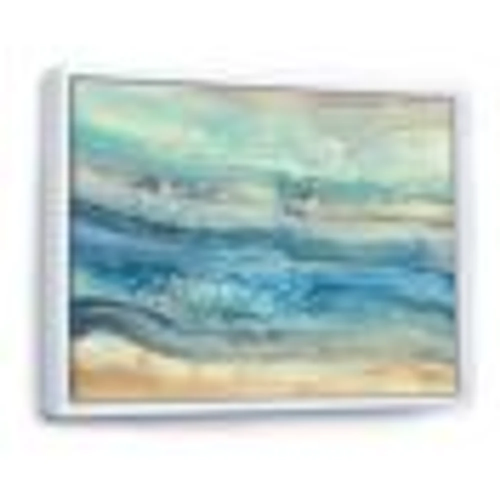 Ocean Mineral Waves  Canvas Art