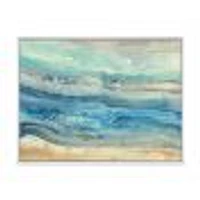 Ocean Mineral Waves  Canvas Art