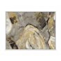 Painted Gold Stone  Canvas Art