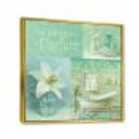 Bathroom Lily Parfum Bath Story  Canvas Wall Art