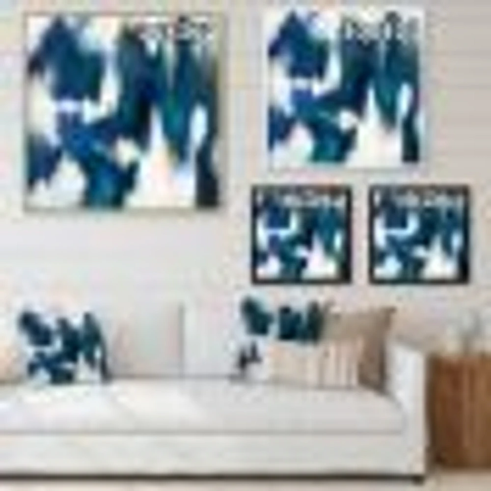 Blue Glam Texture II  Wall Art