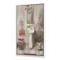 French Bath La baignoire I  Canvas Wall Art