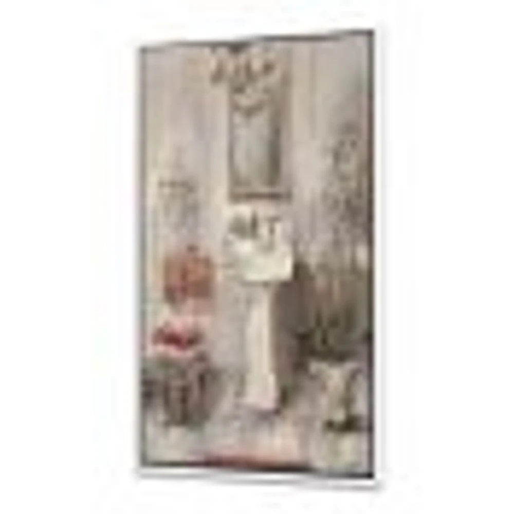 French Bath La baignoire I  Canvas Wall Art