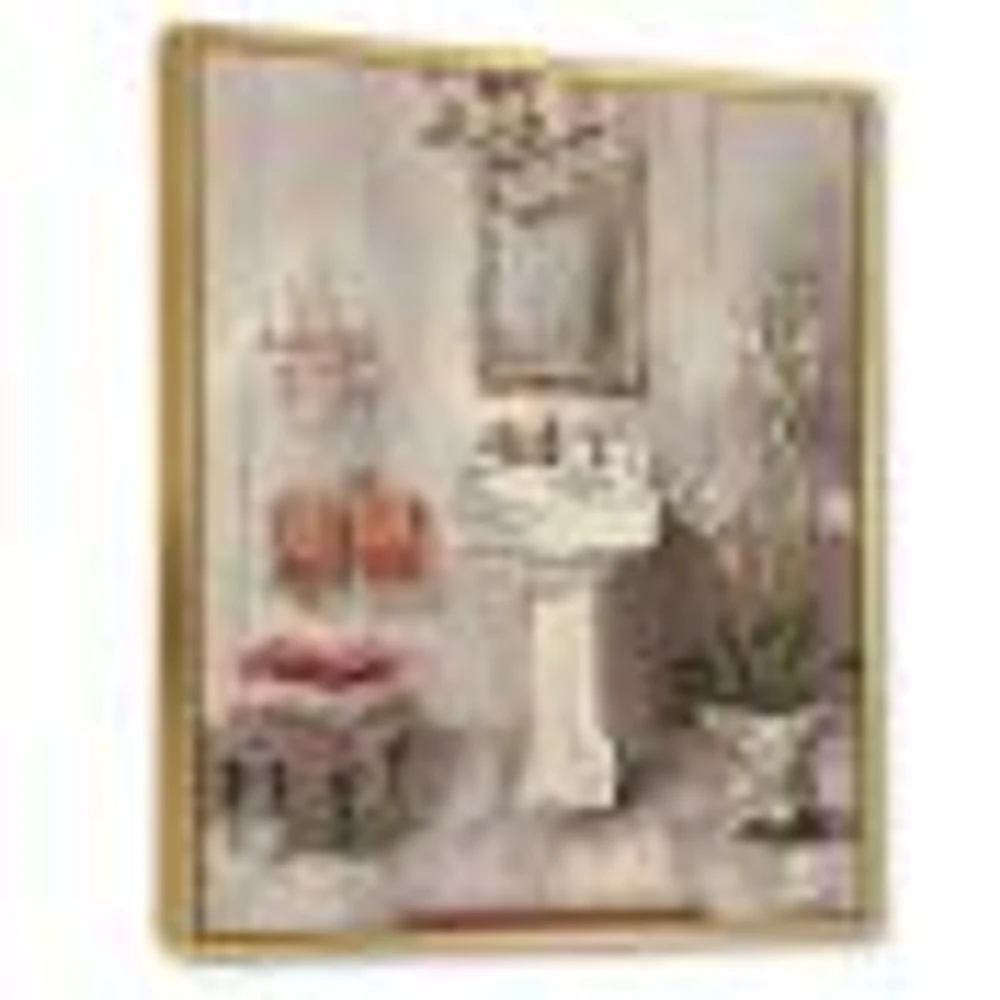 French Bath La baignoire I  Canvas Wall Art