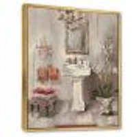 French Bath La baignoire I  Canvas Wall Art