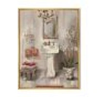 French Bath La baignoire I  Canvas Wall Art