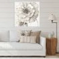 Indigold Grey Peonies I  Canvas Wall Art