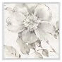 Toile « Indigold Grey Peonies II