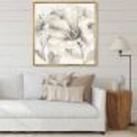 Indigold Grey Peonies IV  Canvas Art