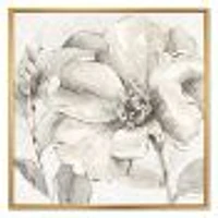 Indigold Grey Peonies IV  Canvas Art