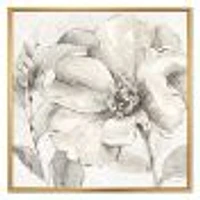 Toile « Indigold Grey Peonies IV »