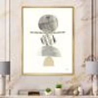 Geometric Balance Neutral I  Wall Art