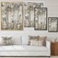 The Modern Grey Forest Wall Art