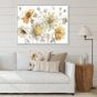 Fields of Gold Watercolor Flower VII  Canvas Art