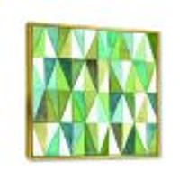 Green Triangle III Wall Art