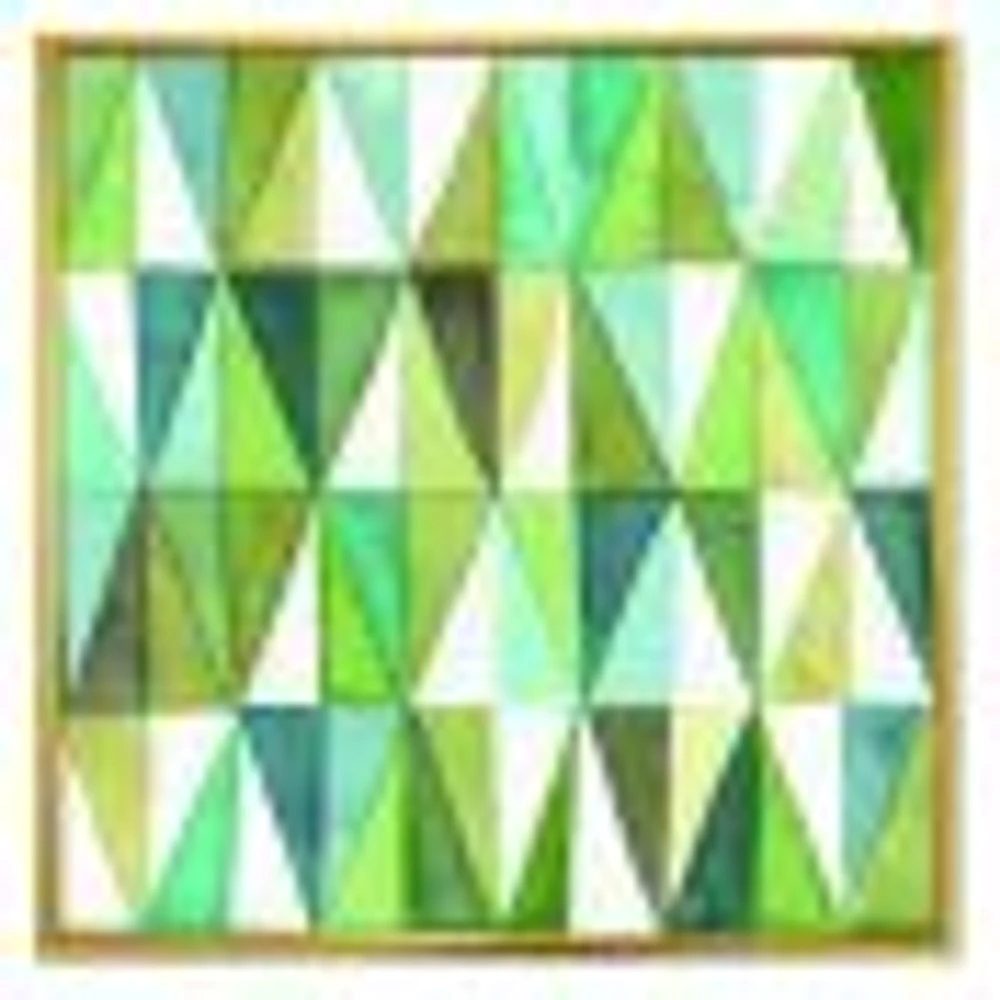 Toile « Green Triangle III