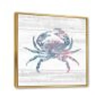 Toile « Pink Crab Ocean Life