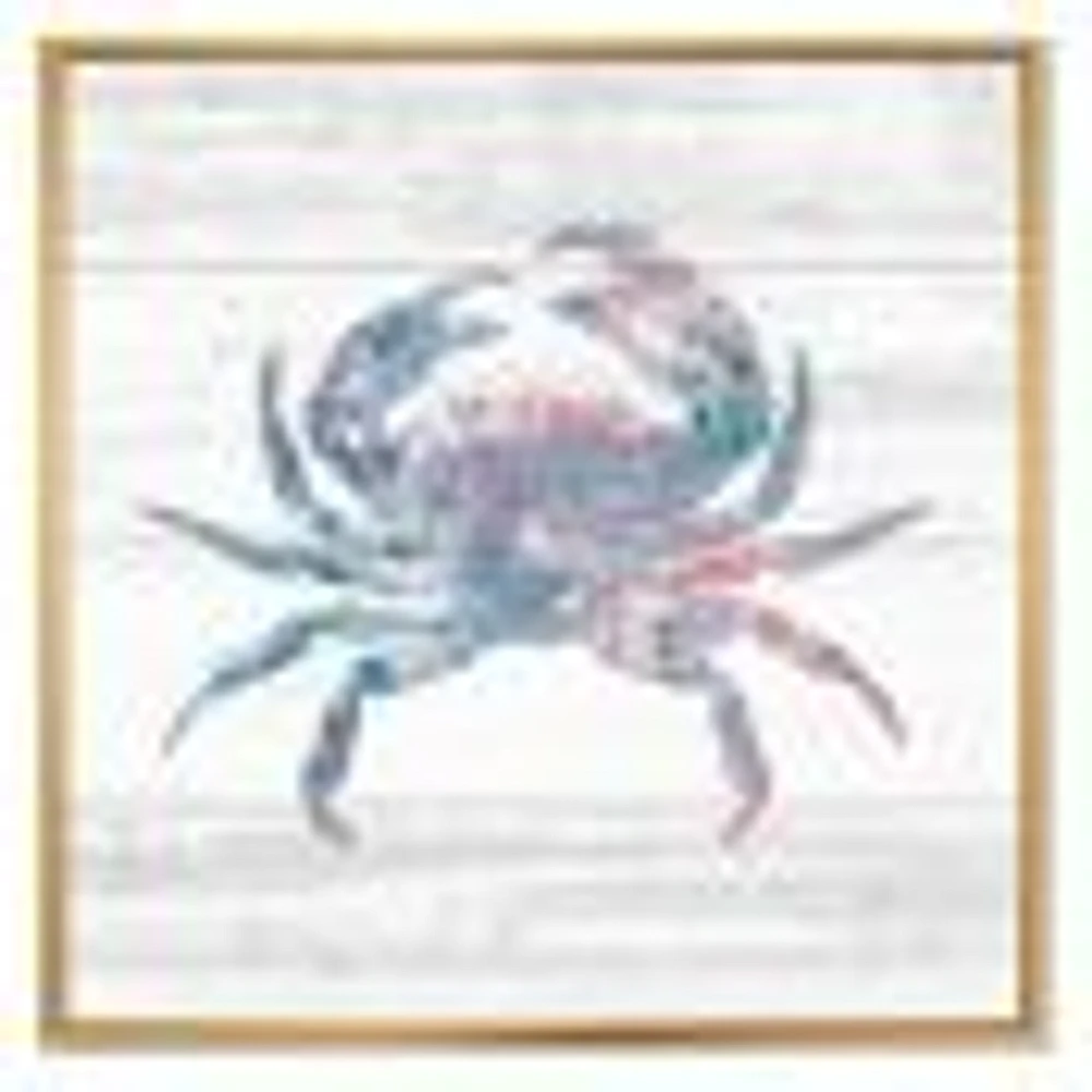 Pink Crab Ocean Life  Wall Art