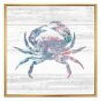 Pink Crab Ocean Life  Wall Art