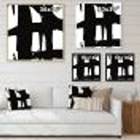 Black & White Crossing Paths II Wall Art