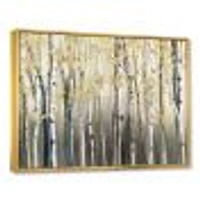 Golden Birch Forest I  Canvas Wall Art