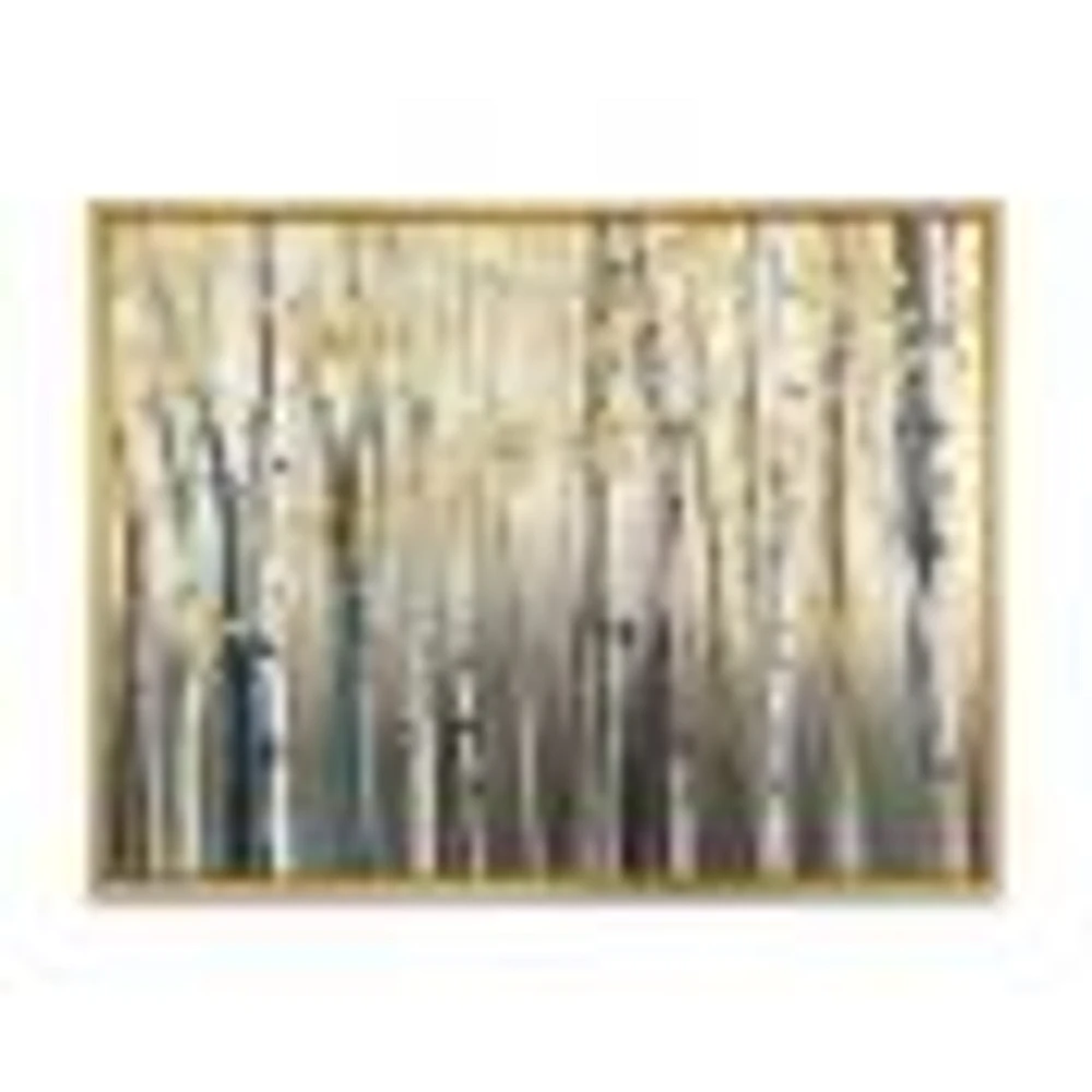 Golden Birch Forest I  Canvas Wall Art