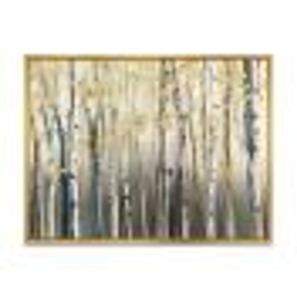 Toile « Golden Birch Forest I »